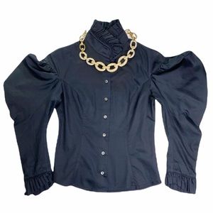 Elegant Black Women's Top